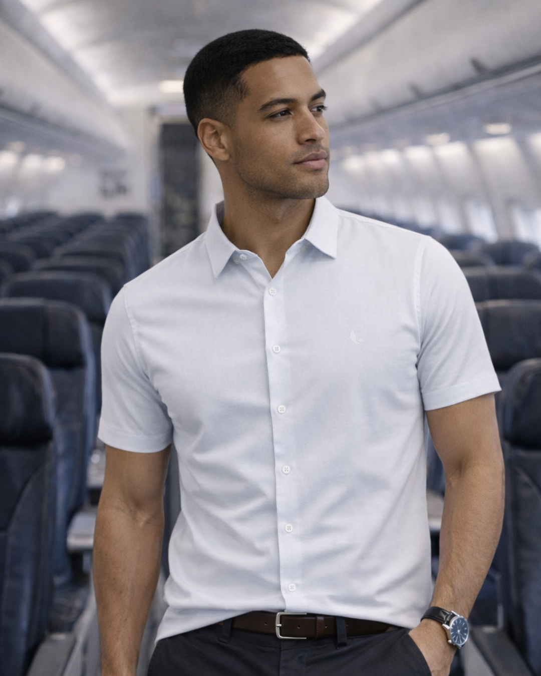 Camisa Manga Curta Slim Fit Básica