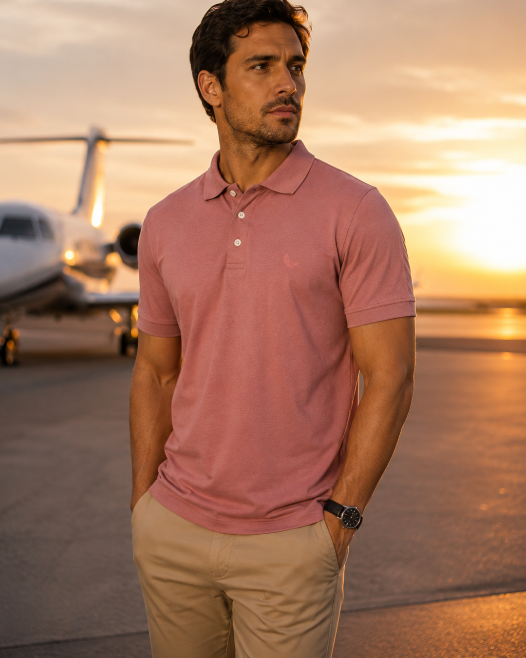 Polo Cotton Pima com Elastano Lisa