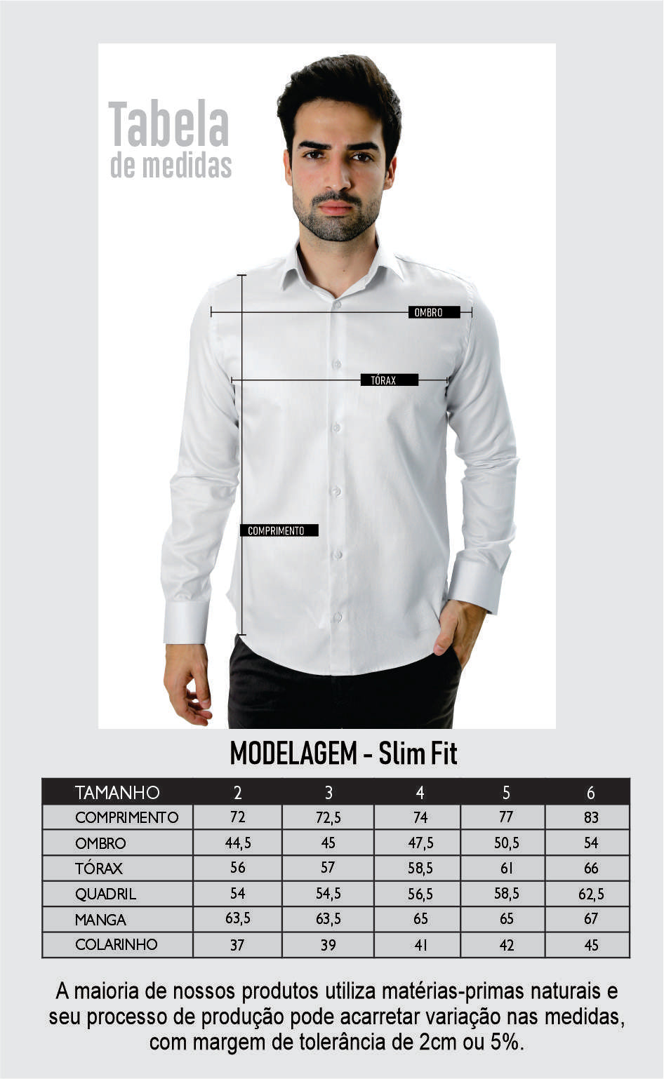 Camisa Oxford Pima Algodão Fio 80 Manga Longa Slim Fit