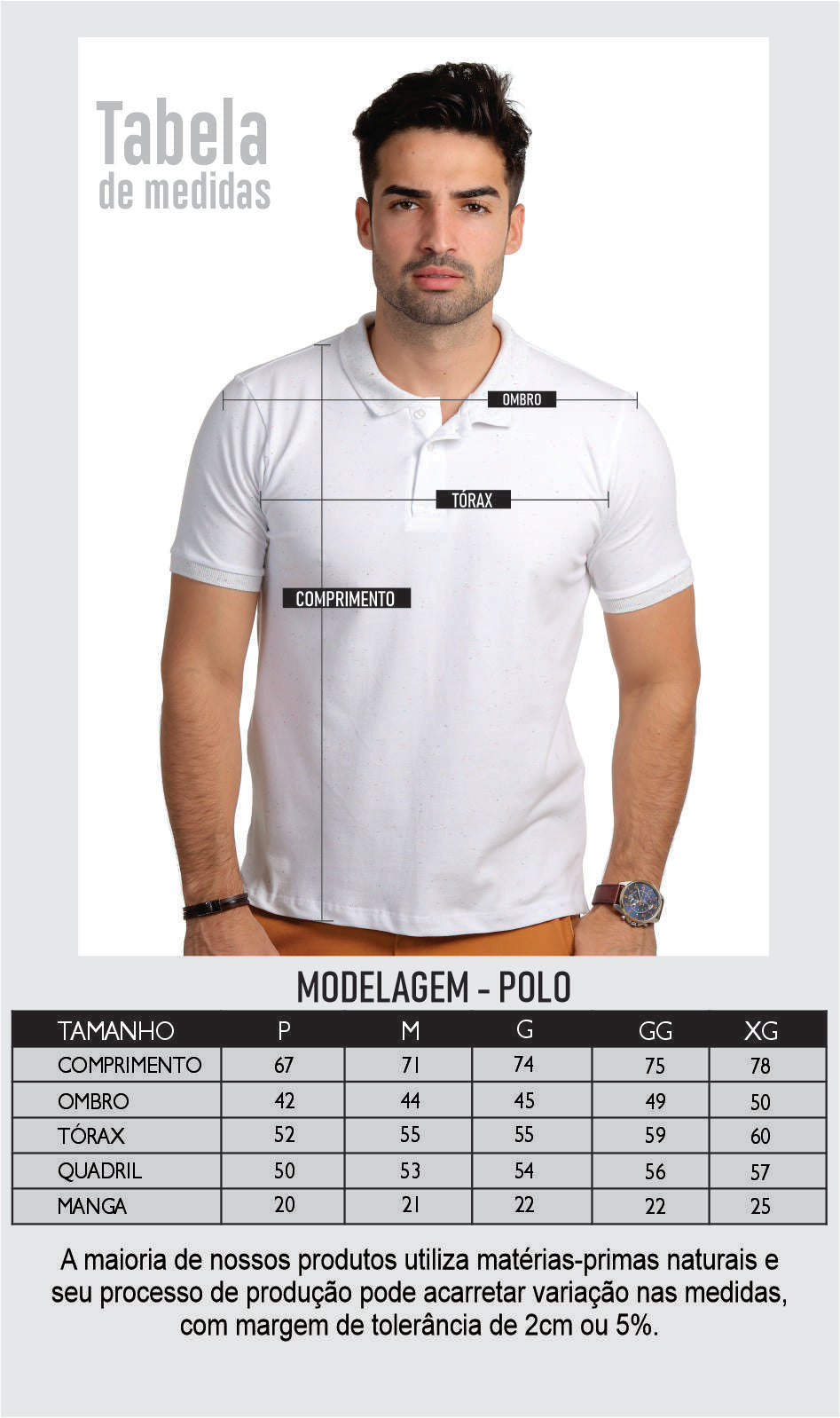 Polo Cotton Pima com Elastano Lisa